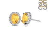 Citrine Stud Earring CIT-RDE-34.