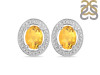 Citrine Stud Earring CIT-RDE-35.