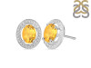 Citrine Stud Earring CIT-RDE-35.