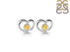 Citrine Stud Earring CIT-RDE-610.