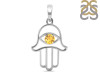 Citrine Hamsa Hand Pendant CIT-RDN-172.