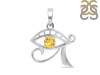 Citrine Eye Of Horus Pendant CIT-RDN-173.
