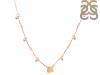 Citrine  Raw Crystal & White Topaz Necklace CIT-RDN-385.