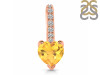 Citrine & White Topaz Pendant CIT-RDP-540.