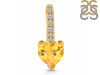 Citrine & White Topaz Pendant CIT-RDP-540.