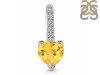 Citrine & White Topaz Pendant CIT-RDP-540.