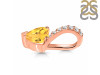 Citrine & White Topaz Pendant CIT-RDP-540.