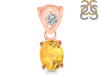 Citrine Pendant CIT-RDP-551-V-LOOP.