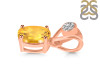 Citrine Pendant CIT-RDP-551-V-LOOP.