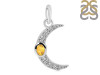 Citrine & White Topaz Pendant CIT-RDP-691.