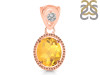 Citrine Pendant CIT-RDP-755-V-LOOP.