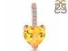 Citrine & White Topaz Pendant CIT-RDP-819.