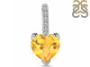 Citrine & White Topaz Pendant CIT-RDP-819.