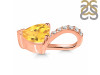 Citrine & White Topaz Pendant CIT-RDP-819.
