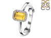 Citrine & White Topaz Ring CIT-RDR-1787.