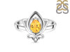 Citrine Lotus Ring CIT-RDR-2157.