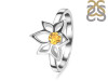 Citrine Lotus Ring CIT-RDR-2168.