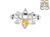Citrine Lotus Ring CIT-RDR-2168.