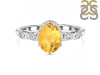 Citrine & White Topaz Ring CIT-RDR-2182.