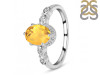 Citrine & White Topaz Ring CIT-RDR-2182.