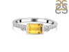 Citrine & White Topaz Ring CIT-RDR-2186.