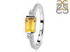 Citrine & White Topaz Ring CIT-RDR-2186.