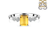 Citrine & White Topaz Ring CIT-RDR-2187.