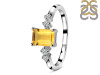 Citrine & White Topaz Ring CIT-RDR-2187.