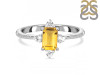 Citrine & White Topaz Ring CIT-RDR-2210.