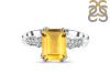 Citrine & White Topaz Ring CIT-RDR-2215.
