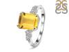 Citrine & White Topaz Ring CIT-RDR-2215.