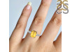 Citrine & White Topaz Ring CIT-RDR-2215.