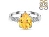 Citrine & White Topaz Ring CIT-RDR-2216.