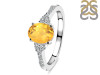 Citrine & White Topaz Ring CIT-RDR-2219.