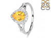 Citrine & White Topaz Ring CIT-RDR-2243.
