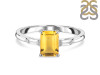 Citrine & White Topaz Ring CIT-RDR-2251.