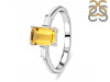Citrine & White Topaz Ring CIT-RDR-2251.
