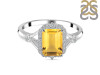 Citrine & White Topaz Ring CIT-RDR-2252.