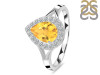Citrine & White Topaz Ring CIT-RDR-2253.