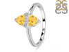 Citrine & White Topaz Ring CIT-RDR-2266.