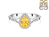 Citrine & White Topaz Ring CIT-RDR-2271.