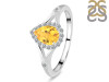 Citrine & White Topaz Ring CIT-RDR-2271.