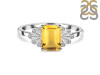 Citrine & White Topaz Ring CIT-RDR-2272.