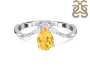 Citrine & White Topaz Ring CIT-RDR-2283.