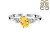 Citrine & White Topaz Ring CIT-RDR-2285.