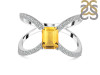 Citrine & White Topaz Ring CIT-RDR-2293.