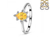 Citrine & White Topaz Ring CIT-RDR-2305.