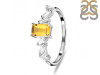 Citrine & White Topaz Ring CIT-RDR-2306.