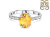 Citrine & White Topaz Ring CIT-RDR-2382.
