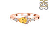 Citrine & White Topaz Ring CIT-RDR-2389.